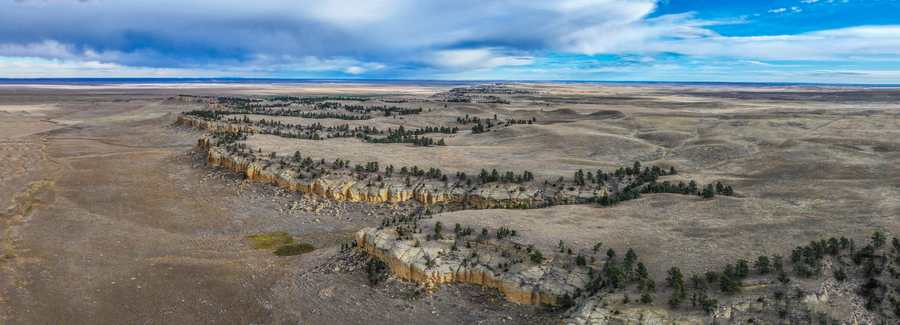 Montana landscape looking ahead